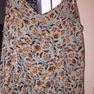 Beautiful elephant and floral print jumpsuit